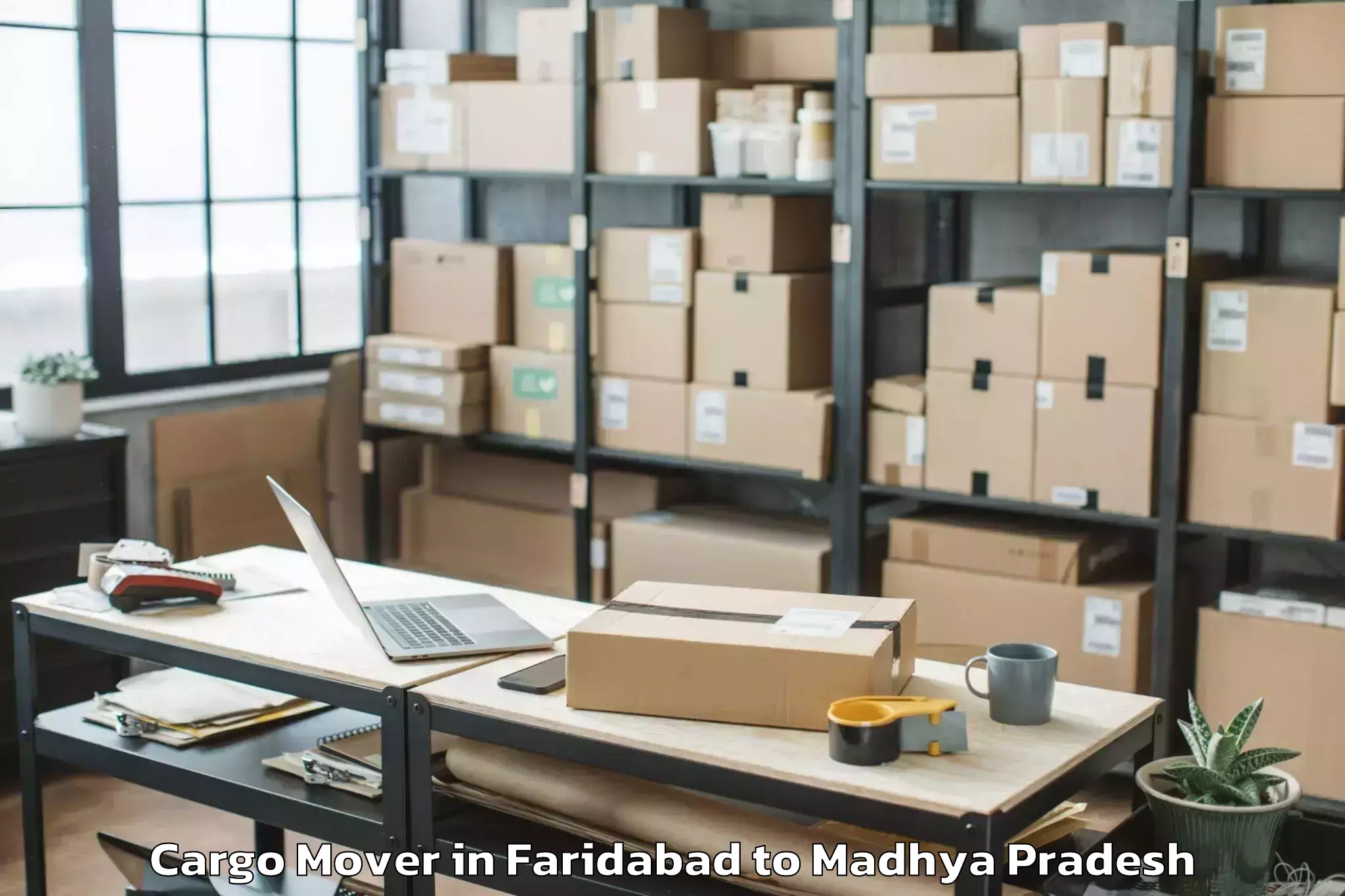 Reliable Faridabad to Jawaharlal Nehru Krishi Vishwa Cargo Mover